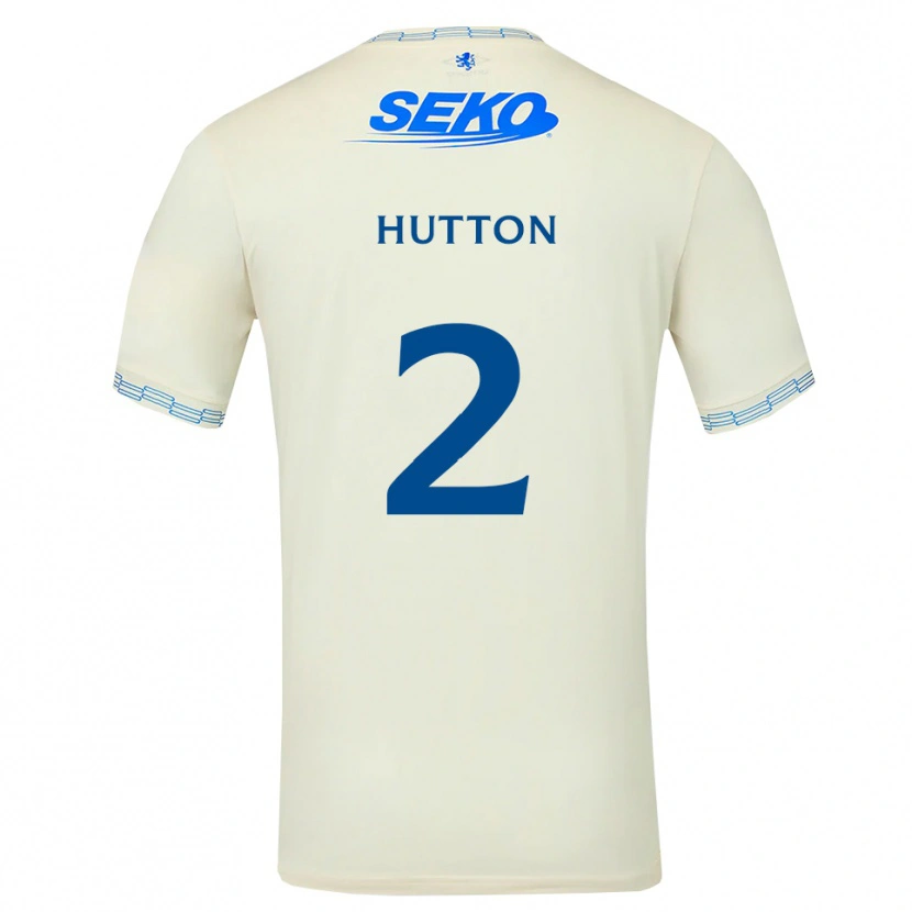Danxen Barn Ben Hutton #2 Djup Himmelsblå Vit Bortatröja Matchtröjor 2026/27 Tröjor T-Tröja