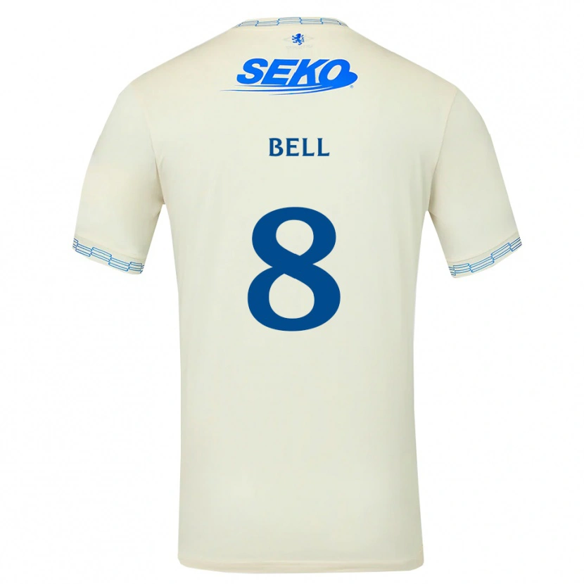 Danxen Barn Cameron Bell #8 Djup Himmelsblå Vit Bortatröja Matchtröjor 2026/27 Tröjor T-Tröja