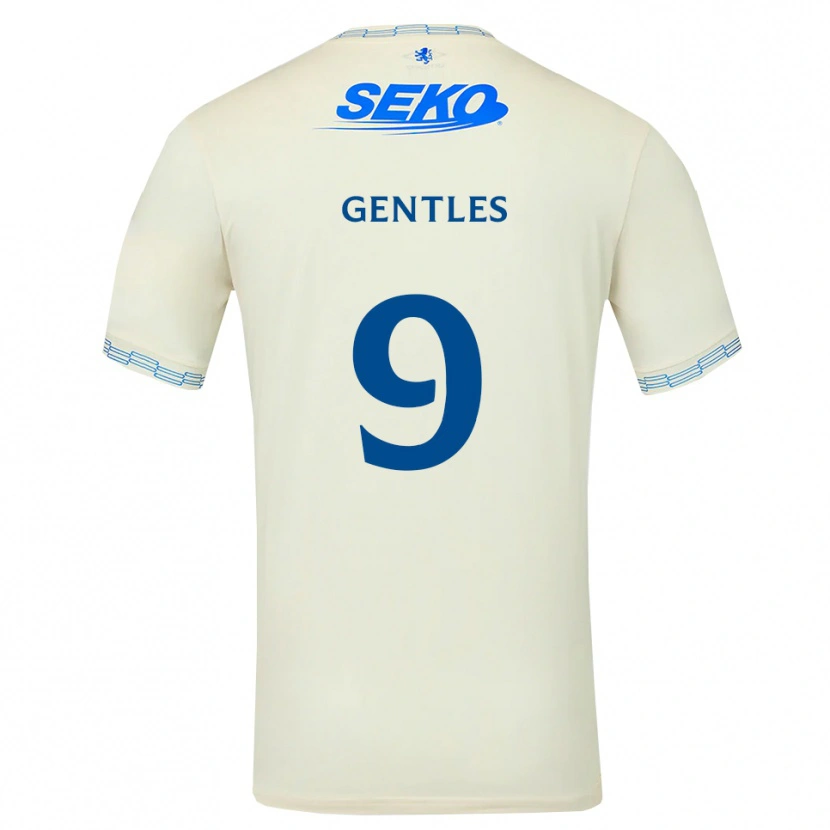 Danxen Barn Josh Gentles #9 Djup Himmelsblå Vit Bortatröja Matchtröjor 2026/27 Tröjor T-Tröja