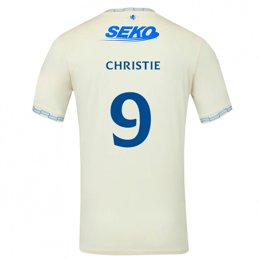 Danxen Barn Cormac Christie #9 Djup Himmelsblå Vit Bortatröja Matchtröjor 2026/27 Tröjor T-Tröja