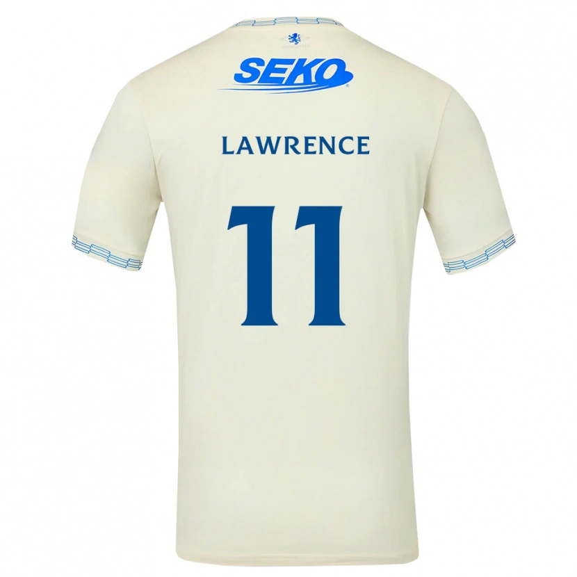 Danxen Barn Tom Lawrence #11 Djup Himmelsblå Vit Bortatröja Matchtröjor 2026/27 Tröjor T-Tröja
