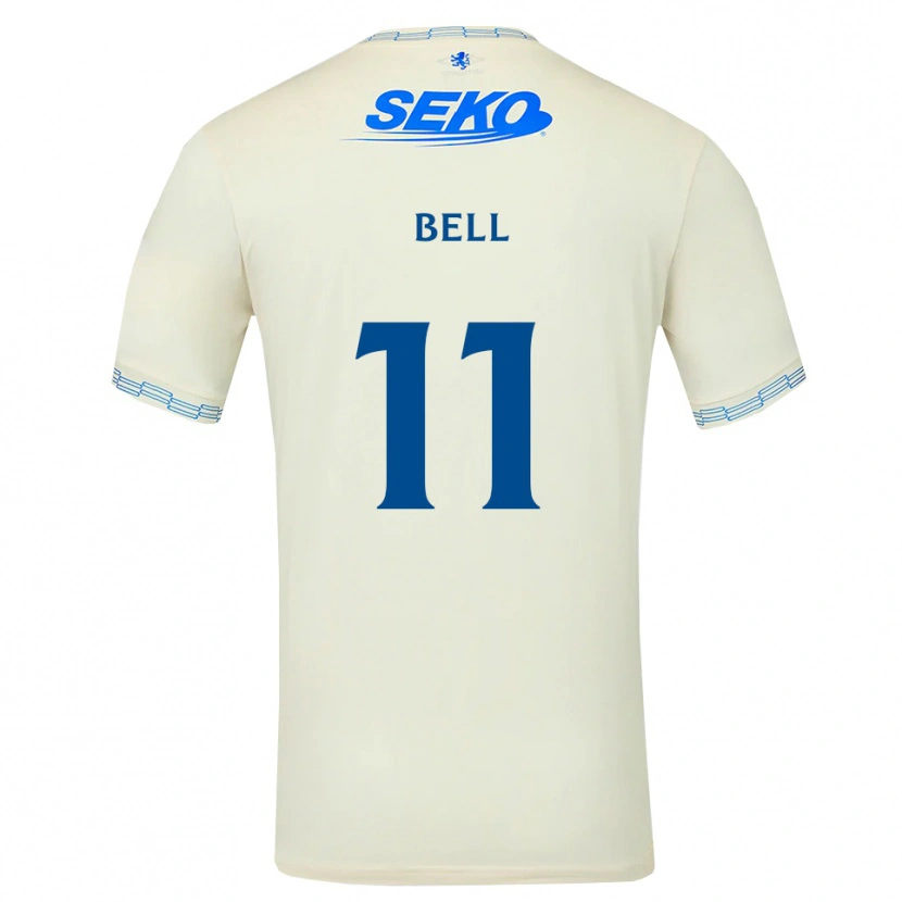 Danxen Barn Megan Bell #11 Djup Himmelsblå Vit Bortatröja Matchtröjor 2026/27 Tröjor T-Tröja