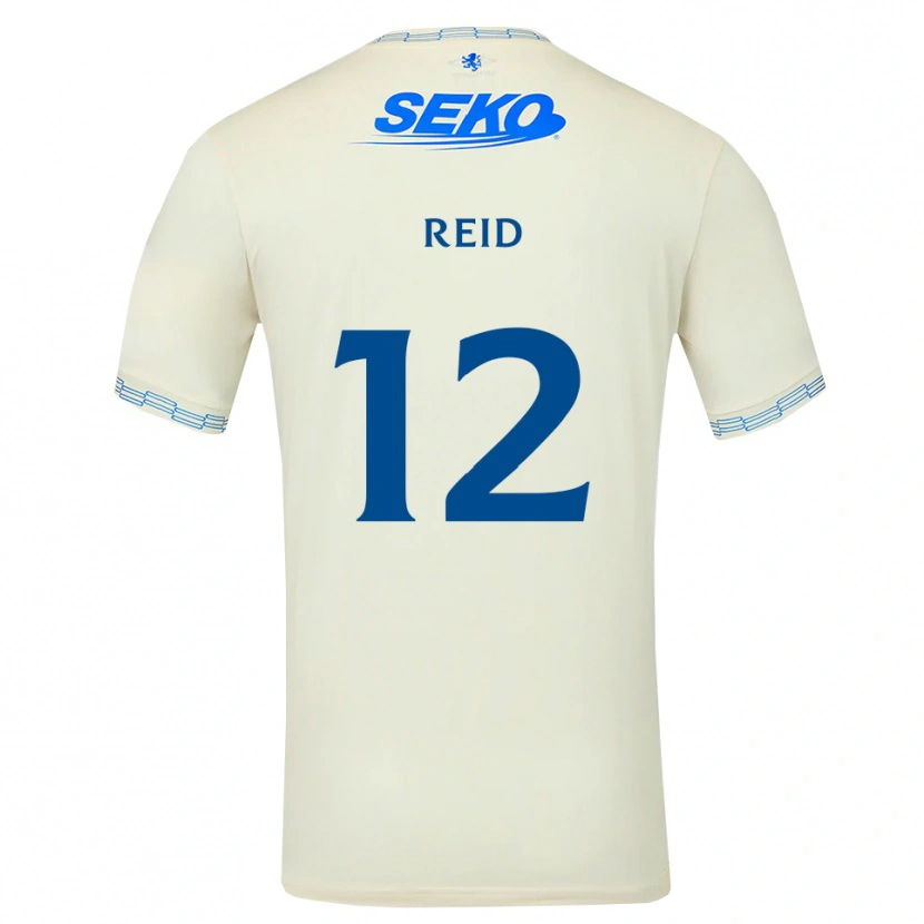 Danxen Barn James Reid #12 Djup Himmelsblå Vit Bortatröja Matchtröjor 2026/27 Tröjor T-Tröja