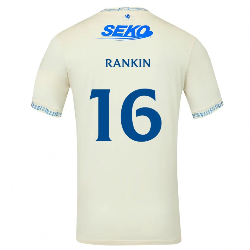 Danxen Barn Luca Rankin #16 Djup Himmelsblå Vit Bortatröja Matchtröjor 2026/27 Tröjor T-Tröja