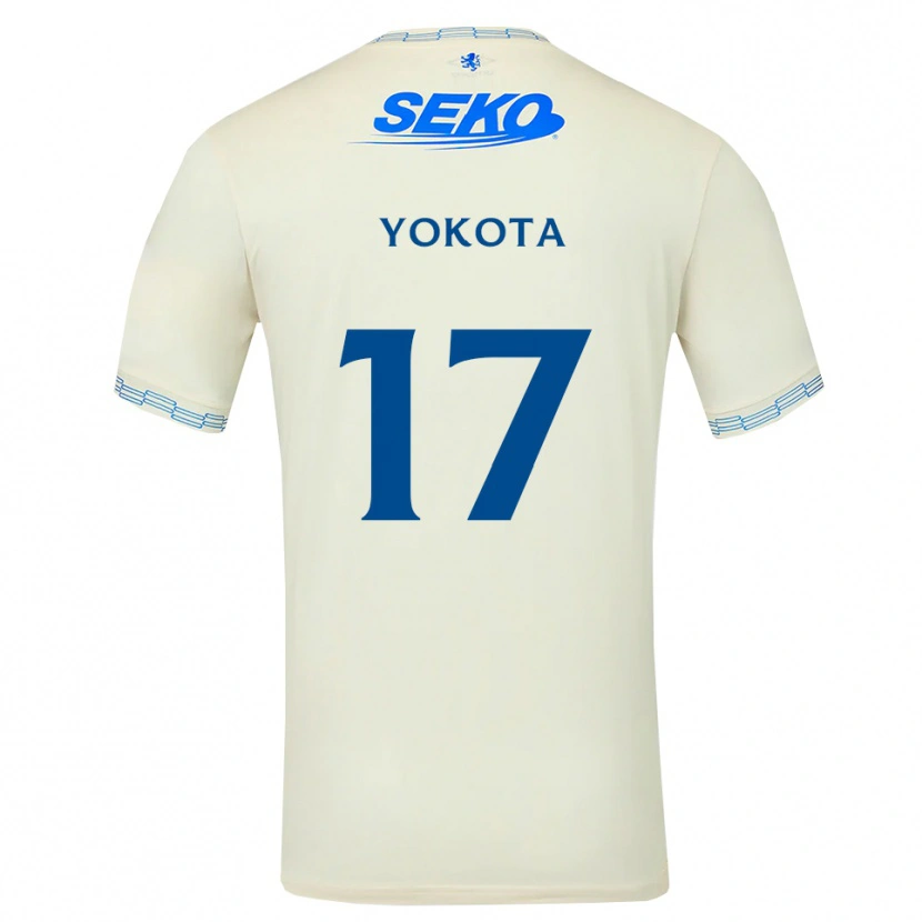 Danxen Barn Daisuke Yokota #17 Djup Himmelsblå Vit Bortatröja Matchtröjor 2026/27 Tröjor T-Tröja