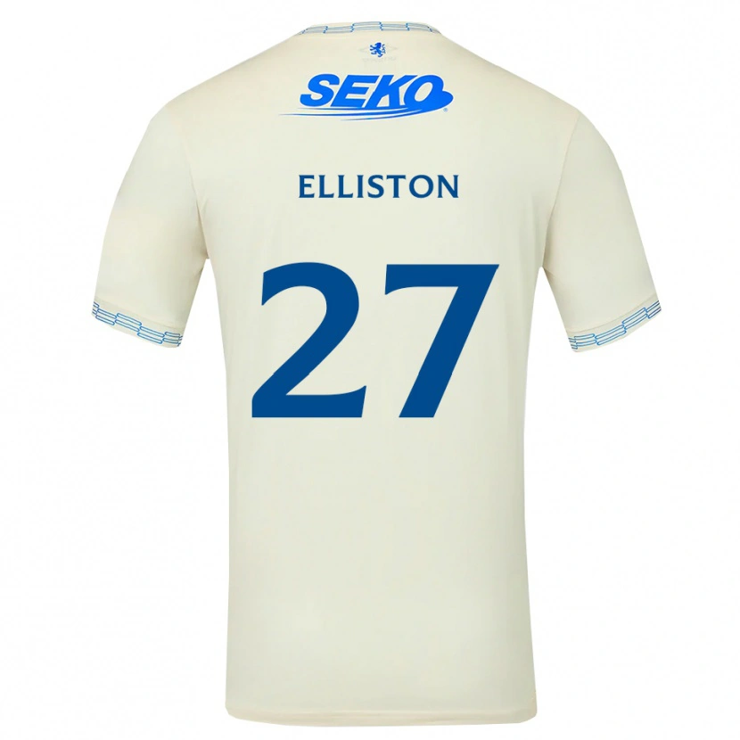 Danxen Barn Maddie Elliston #27 Djup Himmelsblå Vit Bortatröja Matchtröjor 2026/27 Tröjor T-Tröja