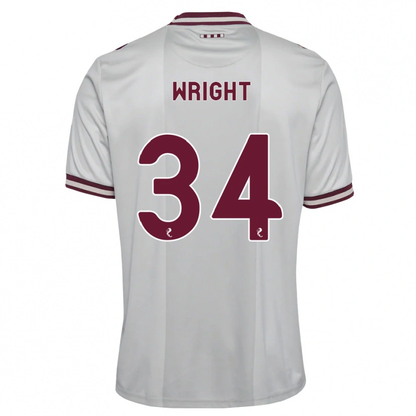 Danxen Barn Kieran Wright #34 Vit Vinröd Bortatröja Matchtröjor 2026/27 Tröjor T-Tröja