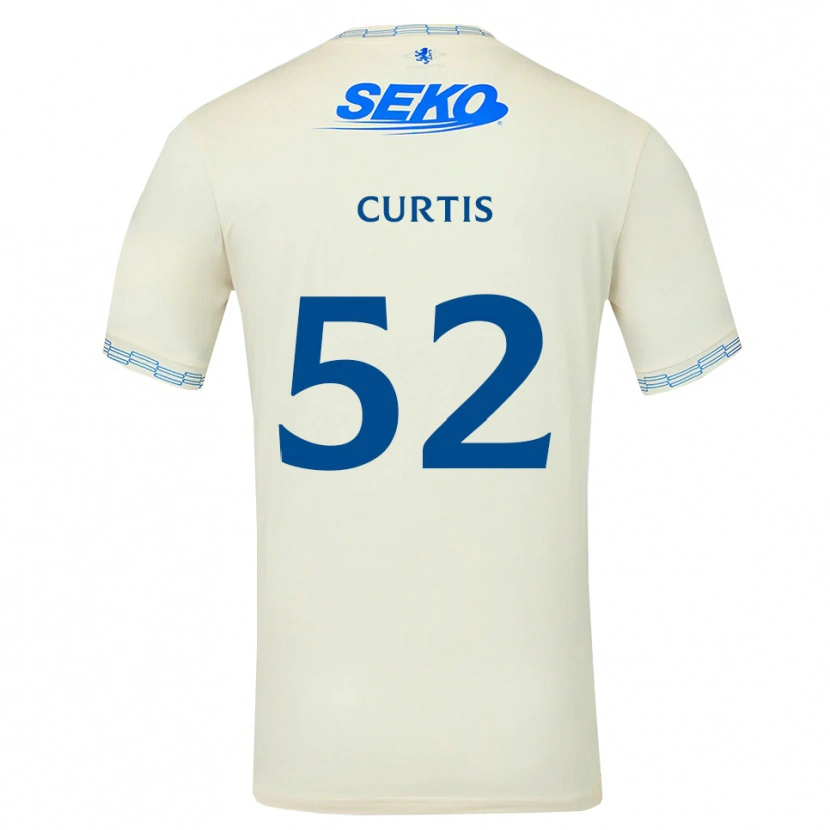 Danxen Barn Findlay Curtis #52 Djup Himmelsblå Vit Bortatröja Matchtröjor 2026/27 Tröjor T-Tröja