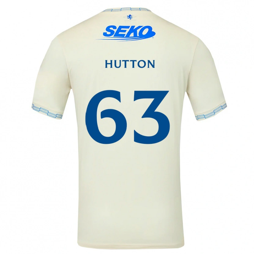 Danxen Barn Zander Hutton #63 Djup Himmelsblå Vit Bortatröja Matchtröjor 2026/27 Tröjor T-Tröja
