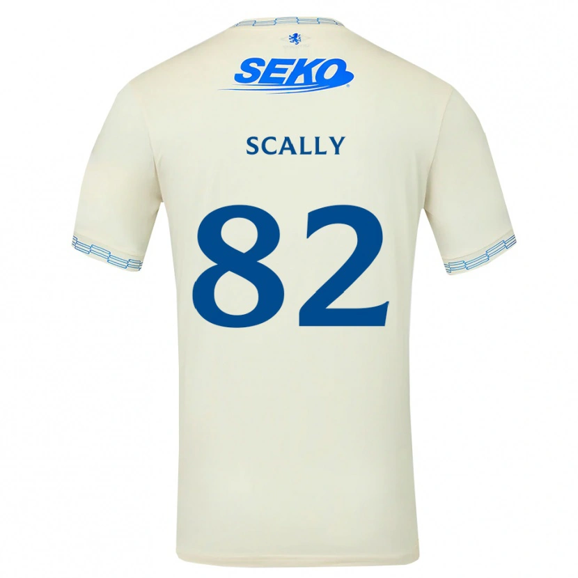 Danxen Barn Ashton Scally #82 Djup Himmelsblå Vit Bortatröja Matchtröjor 2026/27 Tröjor T-Tröja