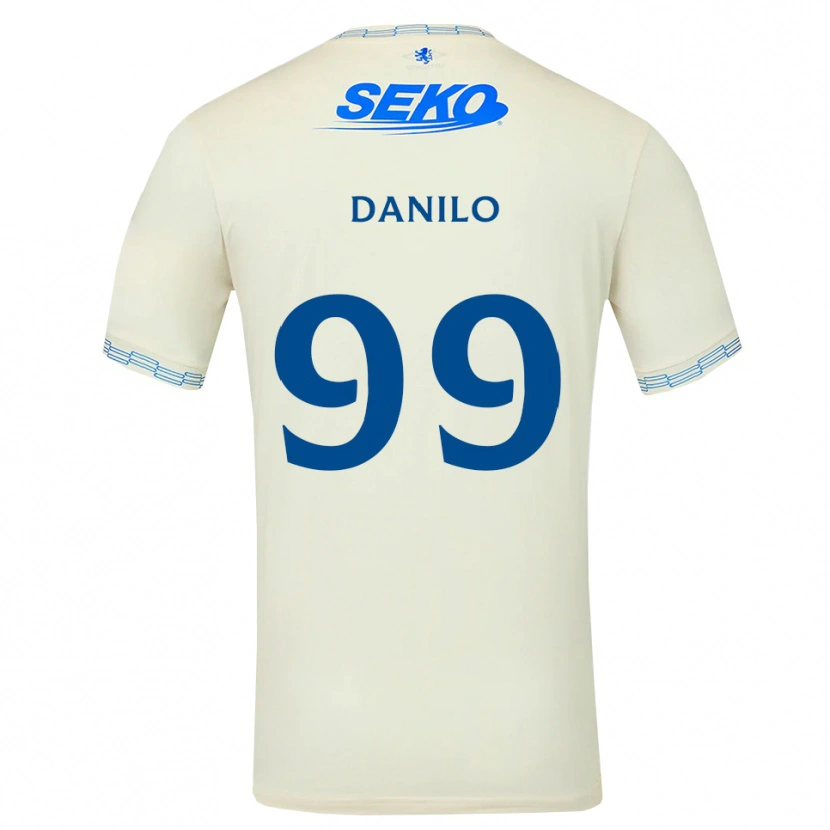 Danxen Barn Danilo #99 Djup Himmelsblå Vit Bortatröja Matchtröjor 2026/27 Tröjor T-Tröja