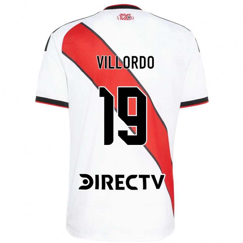 Danxen Män Juan Villordo #19 Röd Svart Vit Hemmatröja Matchtröjor 2026/27 Tröjor T-Tröja