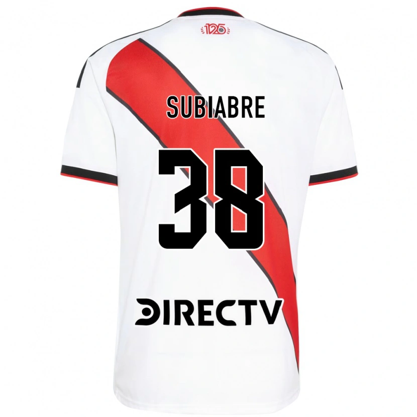 Danxen Män Ian Subiabre #38 Röd Svart Vit Hemmatröja Matchtröjor 2026/27 Tröjor T-Tröja