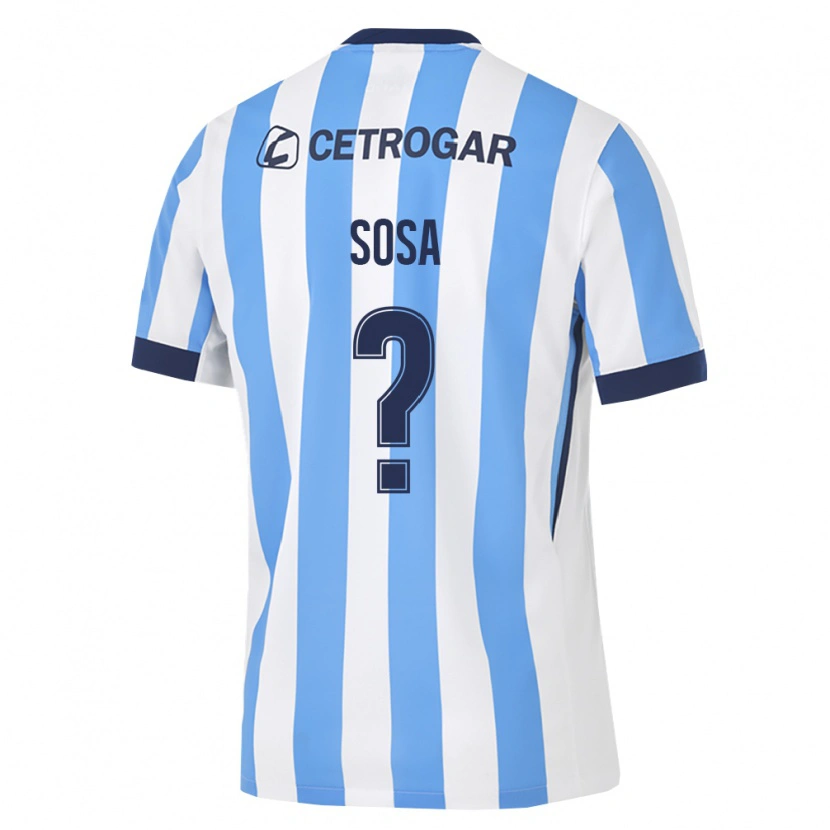 Danxen Män Gonzalo Sosa #0 Ljusblå Vit Svart Hemmatröja Matchtröjor 2026/27 Tröjor T-Tröja