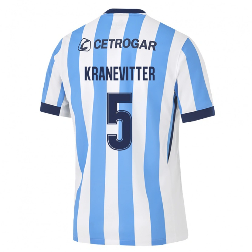 Danxen Män Matías Kranevitter #5 Ljusblå Vit Svart Hemmatröja Matchtröjor 2026/27 Tröjor T-Tröja