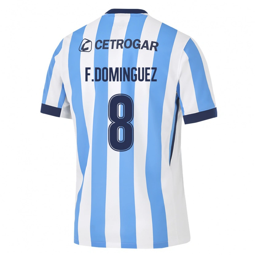Danxen Män Fabricio Dominguez #8 Ljusblå Vit Svart Hemmatröja Matchtröjor 2026/27 Tröjor T-Tröja