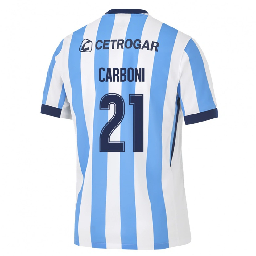 Danxen Män Valentín Carboni #21 Ljusblå Vit Svart Hemmatröja Matchtröjor 2026/27 Tröjor T-Tröja