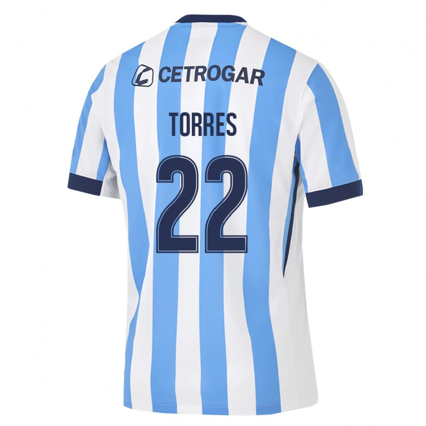 Danxen Män Elías Torres #22 Ljusblå Vit Svart Hemmatröja Matchtröjor 2026/27 Tröjor T-Tröja