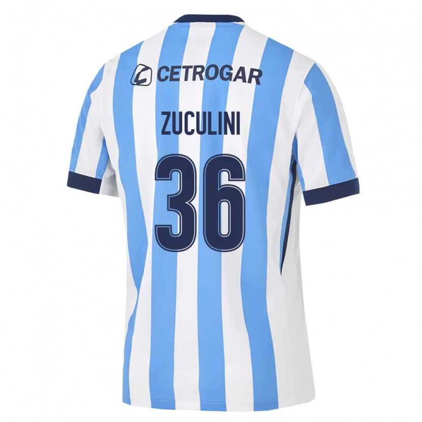 Danxen Män Bruno Zuculini #36 Ljusblå Vit Svart Hemmatröja Matchtröjor 2026/27 Tröjor T-Tröja