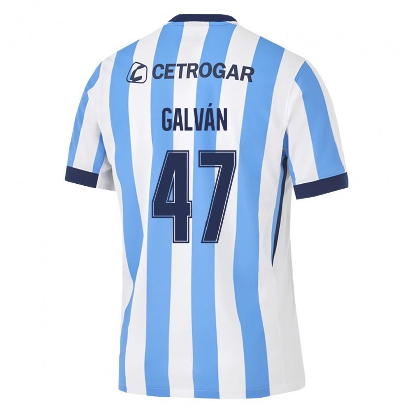 Danxen Män Ignacio Galvan #47 Ljusblå Vit Svart Hemmatröja Matchtröjor 2026/27 Tröjor T-Tröja