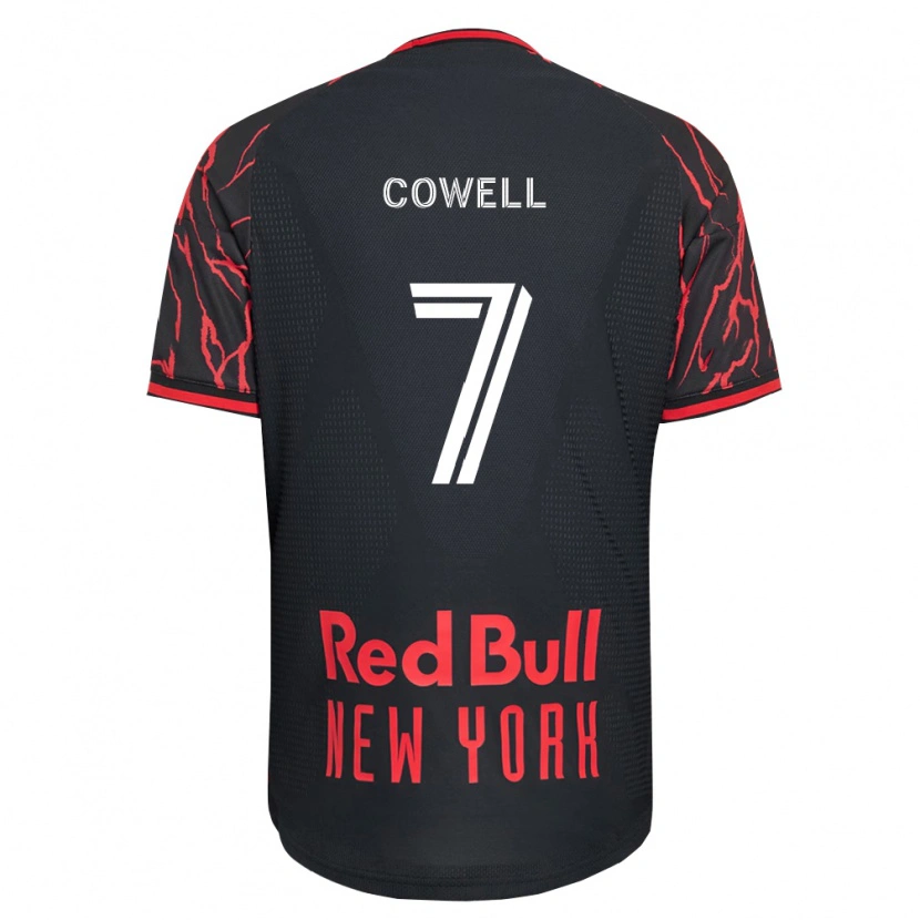 Danxen Män Cade Cowell #7 Röd Svart Vit Hemmatröja Matchtröjor 2026/27 Tröjor T-Tröja