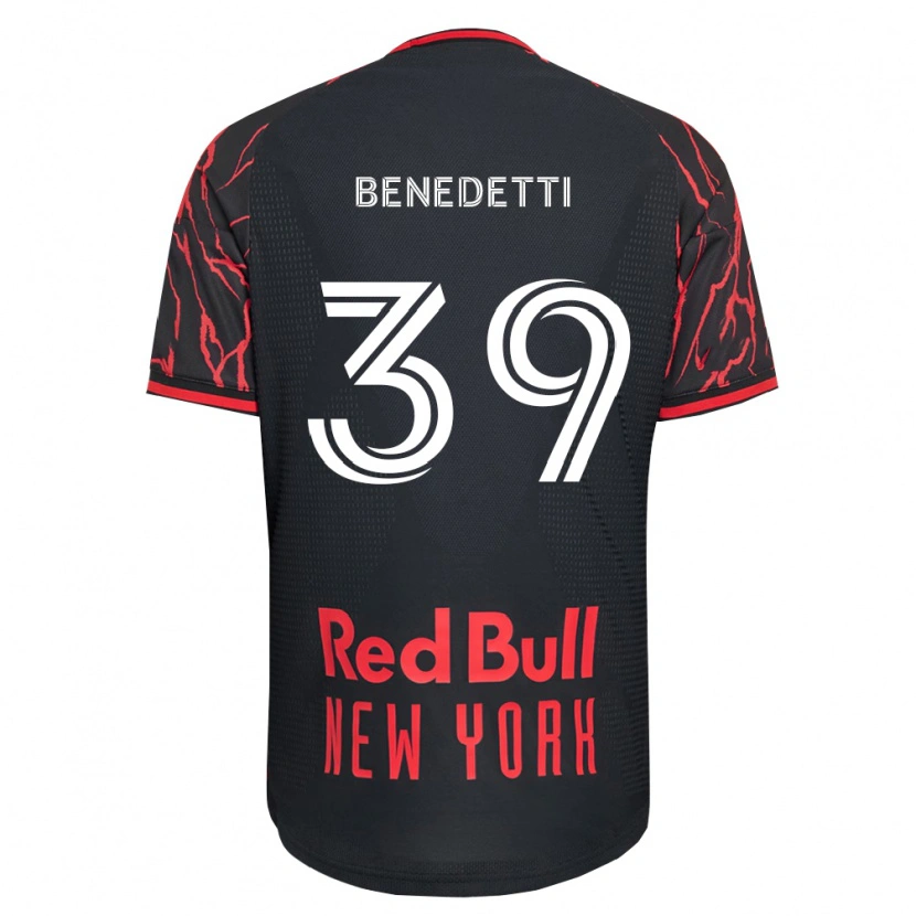 Danxen Män Nehuén Benedetti #39 Röd Svart Vit Hemmatröja Matchtröjor 2026/27 Tröjor T-Tröja