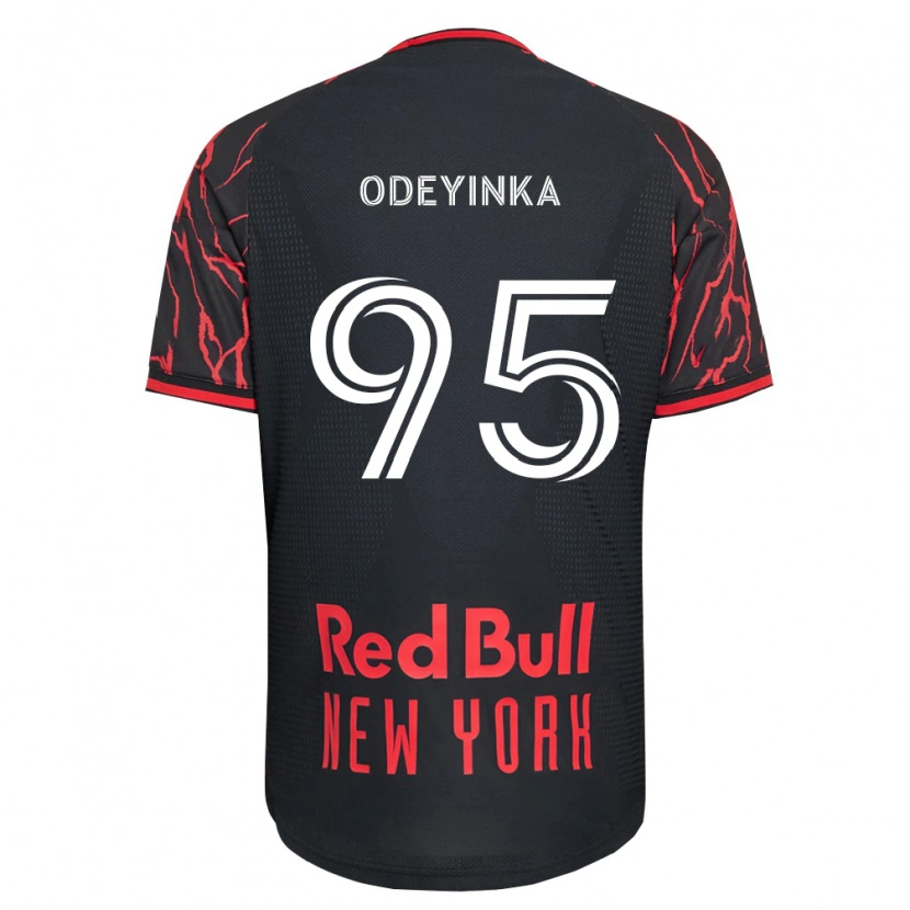 Danxen Män Malik Odeyinka #95 Röd Svart Vit Hemmatröja Matchtröjor 2026/27 Tröjor T-Tröja