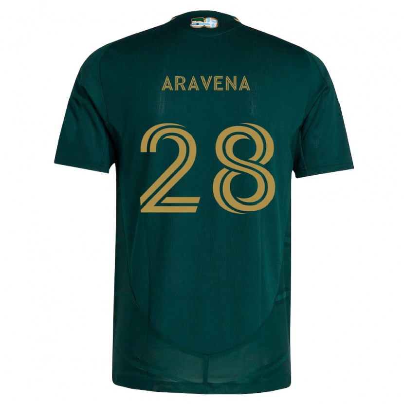 Danxen Män Alexander Aravena #28 Mörkgrön Brun Hemmatröja Matchtröjor 2026/27 Tröjor T-Tröja