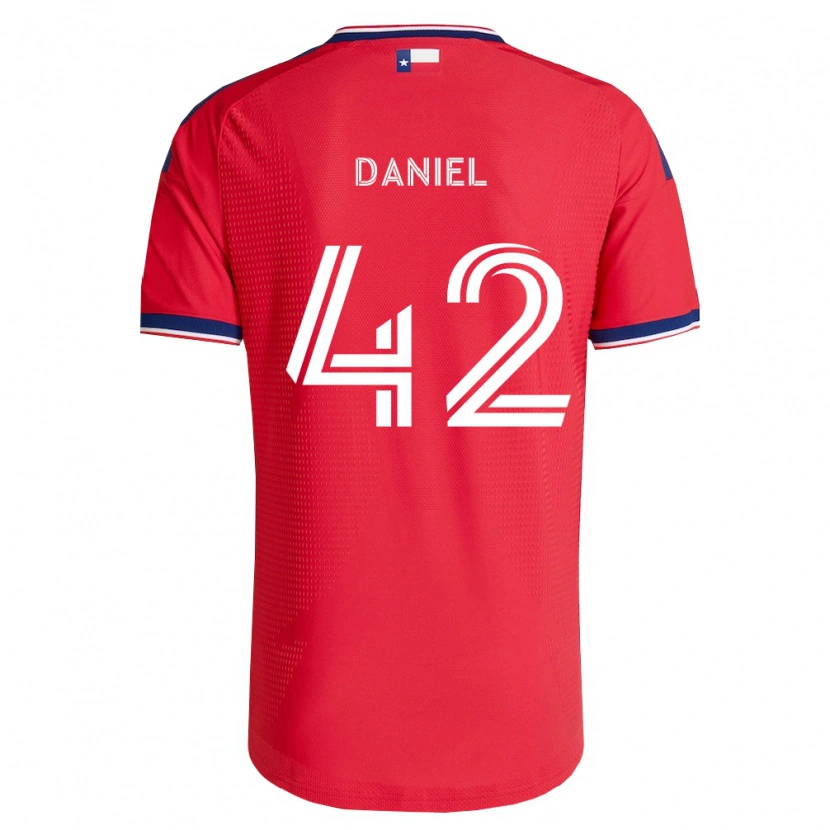 Danxen Män Daniel De Sousa Britto #42 Röd Blå Vit Hemmatröja Matchtröjor 2026/27 Tröjor T-Tröja