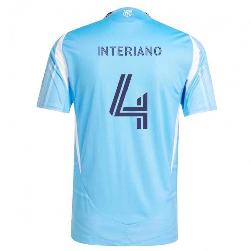 Danxen Män Jeffrey Interiano #4 Himmelsblå Vit Hemmatröja Matchtröjor 2026/27 Tröjor T-Tröja
