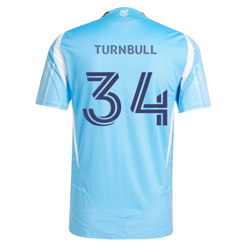 Danxen Män Stephen Turnbull #34 Himmelsblå Vit Hemmatröja Matchtröjor 2026/27 Tröjor T-Tröja