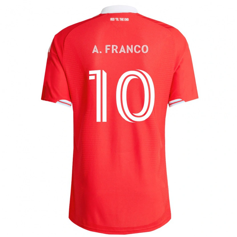 Danxen Män André Franco #10 Röd Mörkblå Vit Hemmatröja Matchtröjor 2026/27 Tröjor T-Tröja