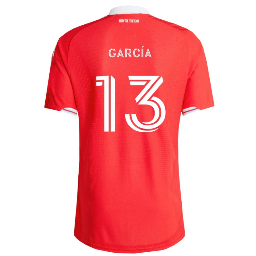 Danxen Män Deijan García #13 Röd Mörkblå Vit Hemmatröja Matchtröjor 2026/27 Tröjor T-Tröja