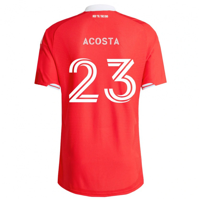 Danxen Män Kellyn Acosta #23 Röd Mörkblå Vit Hemmatröja Matchtröjor 2026/27 Tröjor T-Tröja