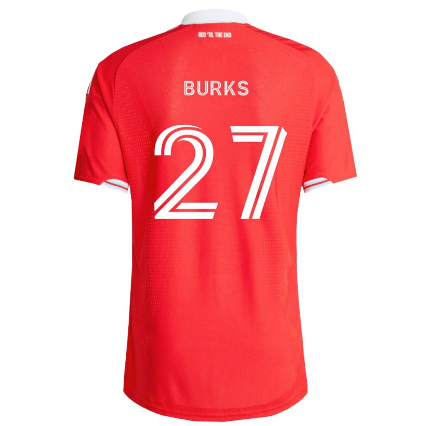 Danxen Män Kendall Burks #27 Röd Mörkblå Vit Hemmatröja Matchtröjor 2026/27 Tröjor T-Tröja