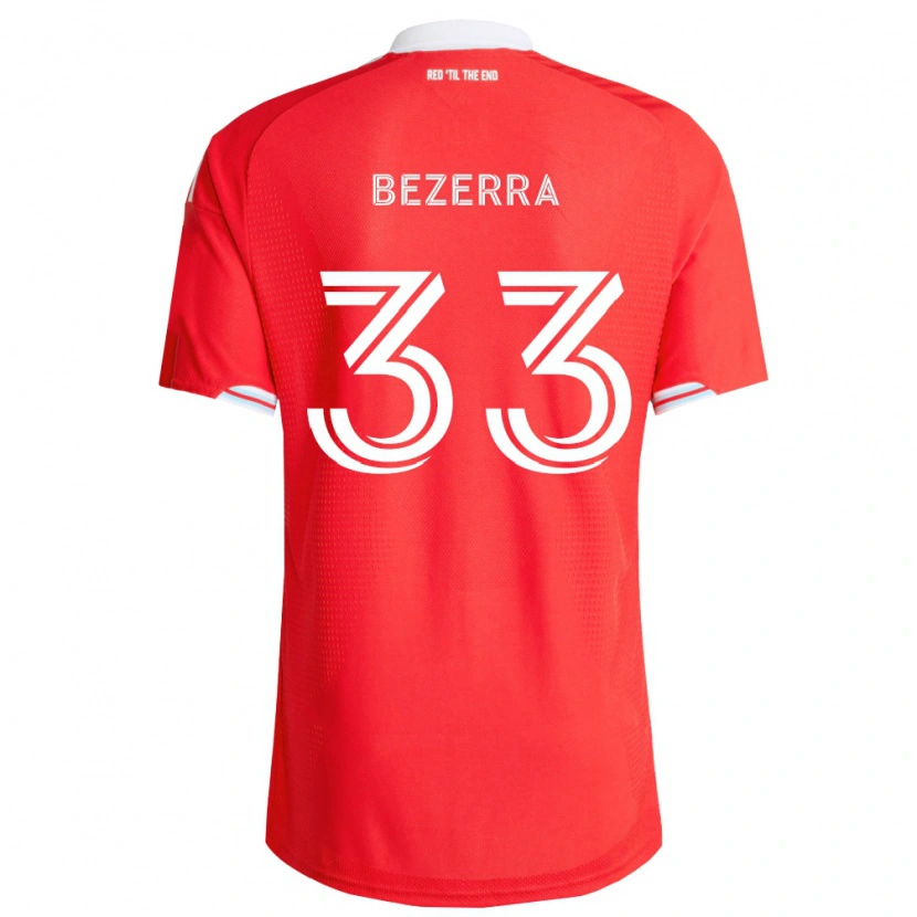 Danxen Män Victor Bezerra #33 Röd Mörkblå Vit Hemmatröja Matchtröjor 2026/27 Tröjor T-Tröja
