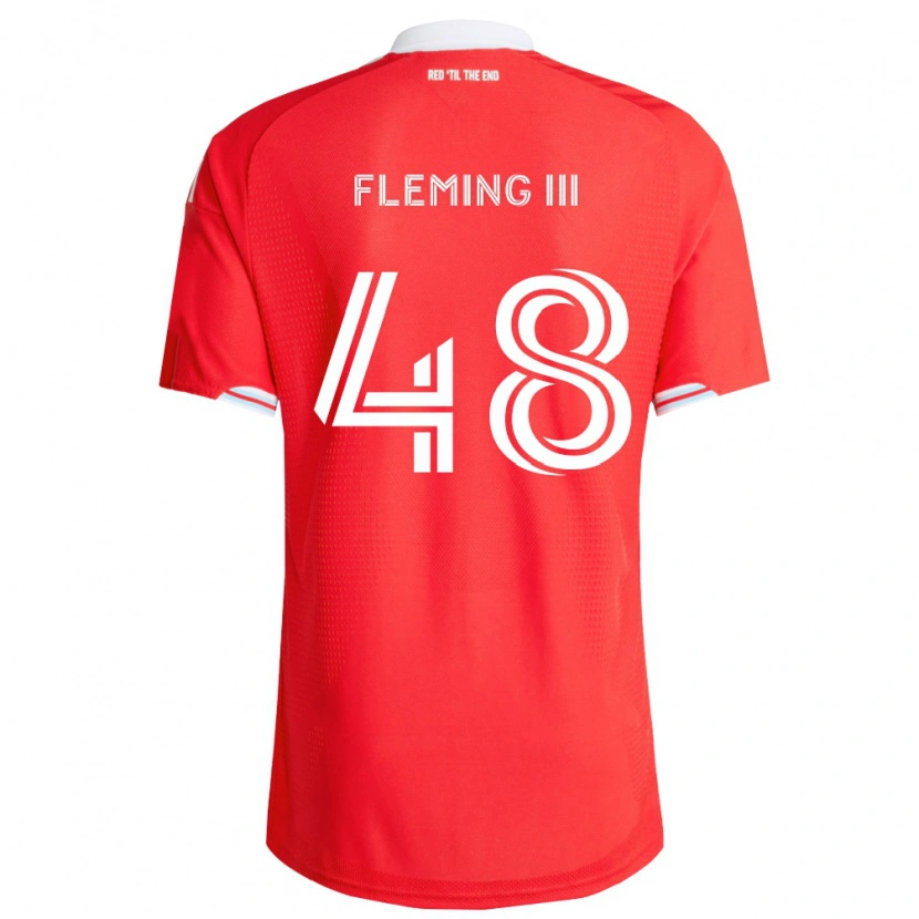 Danxen Män Richard Fleming Iii #48 Röd Mörkblå Vit Hemmatröja Matchtröjor 2026/27 Tröjor T-Tröja