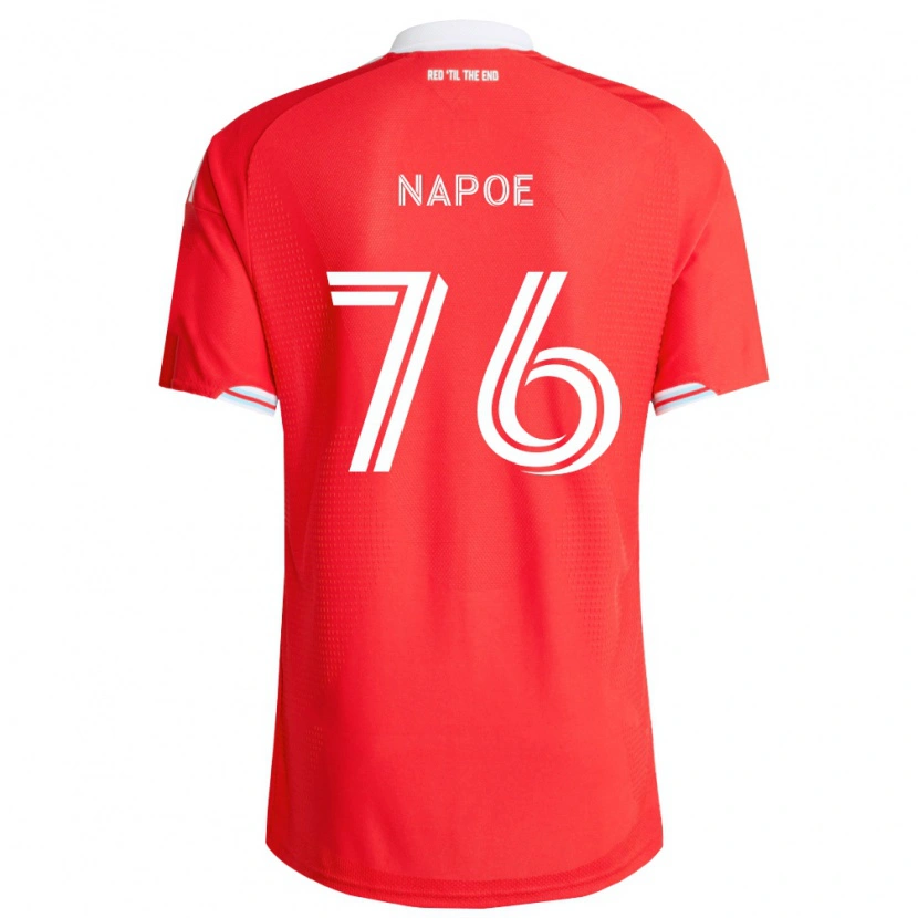 Danxen Män Milan Napoe #76 Röd Mörkblå Vit Hemmatröja Matchtröjor 2026/27 Tröjor T-Tröja