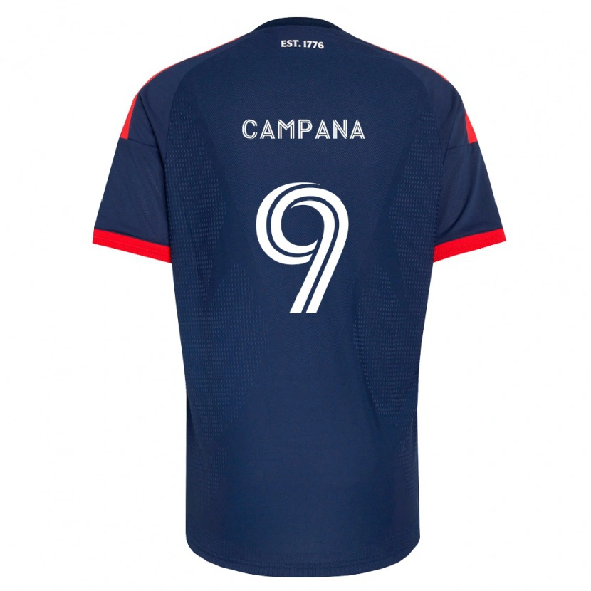 Danxen Män Leonardo Campana #9 Kungligt Blå Röd Vit Hemmatröja Matchtröjor 2026/27 Tröjor T-Tröja
