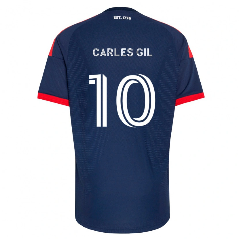 Danxen Män Carles Gil #10 Kungligt Blå Röd Vit Hemmatröja Matchtröjor 2026/27 Tröjor T-Tröja