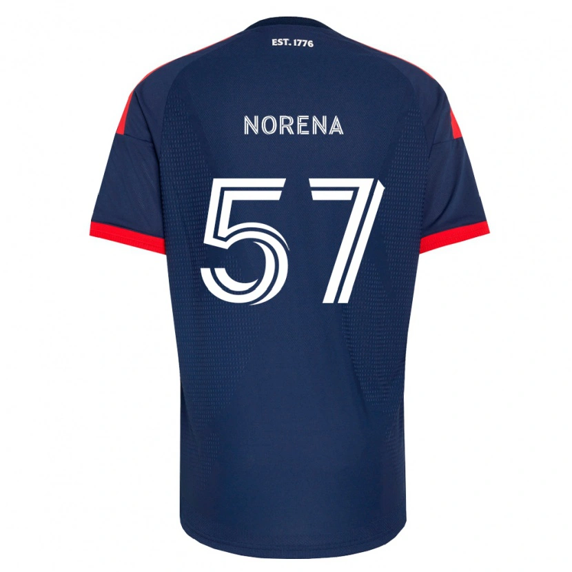 Danxen Män Bryan Norena #57 Kungligt Blå Röd Vit Hemmatröja Matchtröjor 2026/27 Tröjor T-Tröja