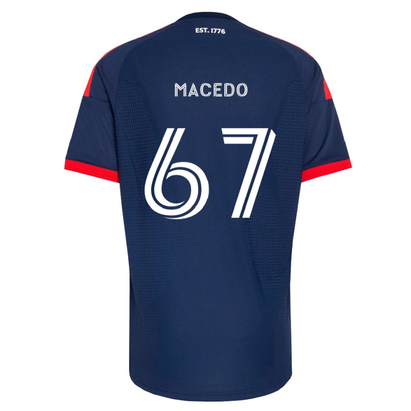 Danxen Män Josh Macedo #67 Kungligt Blå Röd Vit Hemmatröja Matchtröjor 2026/27 Tröjor T-Tröja
