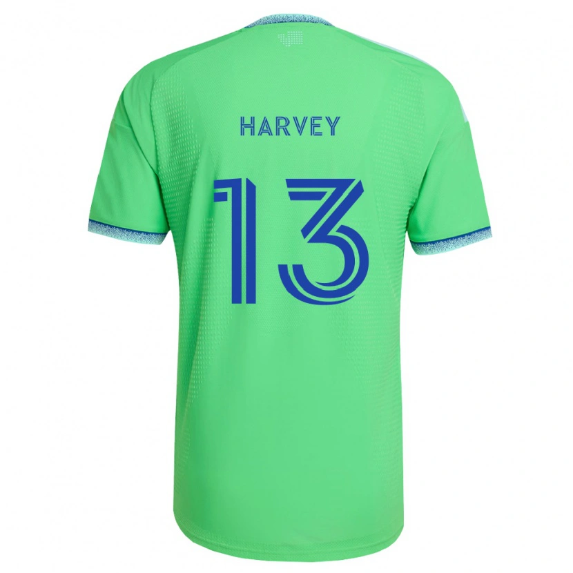 Danxen Män Samuel Harvey #13 Grön Ljusblå Hemmatröja Matchtröjor 2026/27 Tröjor T-Tröja