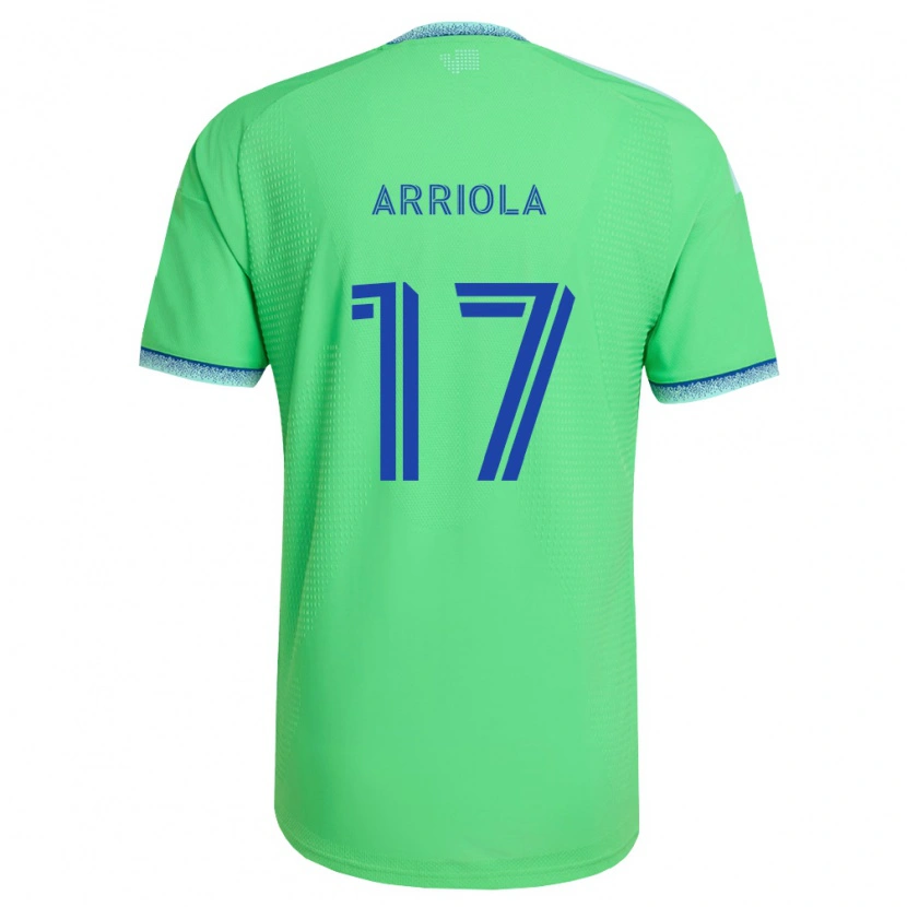 Danxen Män Paul Arriola #17 Grön Ljusblå Hemmatröja Matchtröjor 2026/27 Tröjor T-Tröja