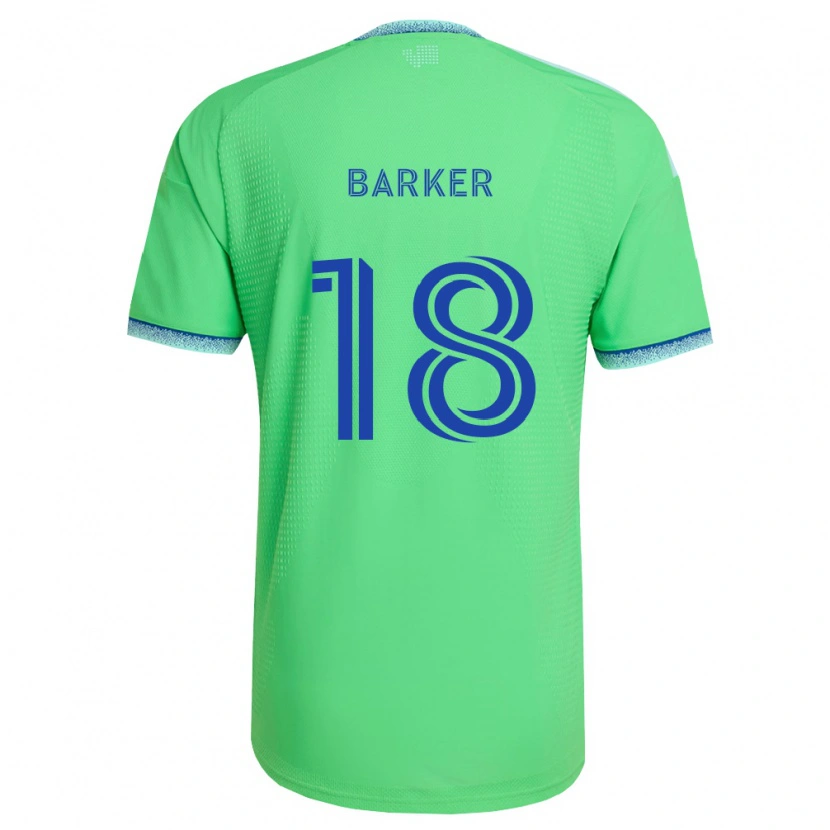 Danxen Män Alicia Barker #18 Grön Ljusblå Hemmatröja Matchtröjor 2026/27 Tröjor T-Tröja