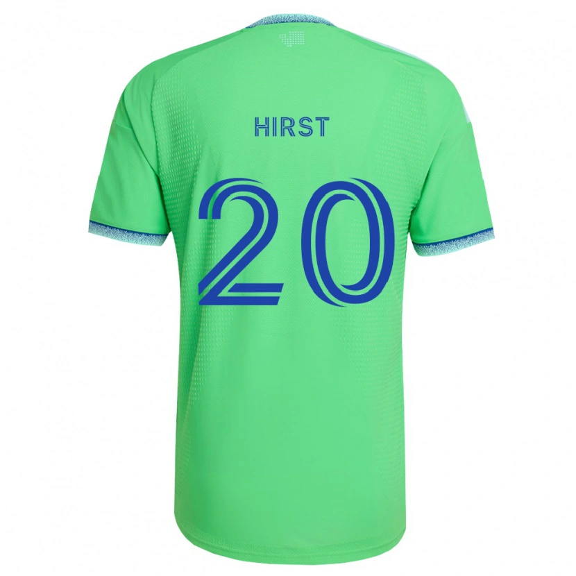 Danxen Män Sophie Hirst #20 Grön Ljusblå Hemmatröja Matchtröjor 2026/27 Tröjor T-Tröja