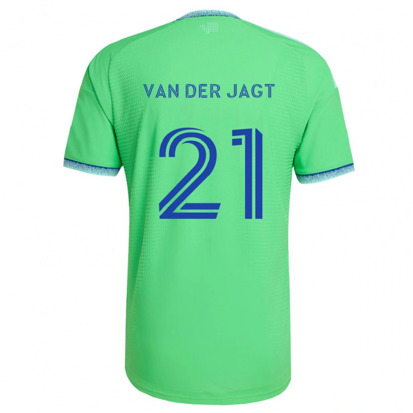 Danxen Män Olivia Van Der Jagt #21 Grön Ljusblå Hemmatröja Matchtröjor 2026/27 Tröjor T-Tröja