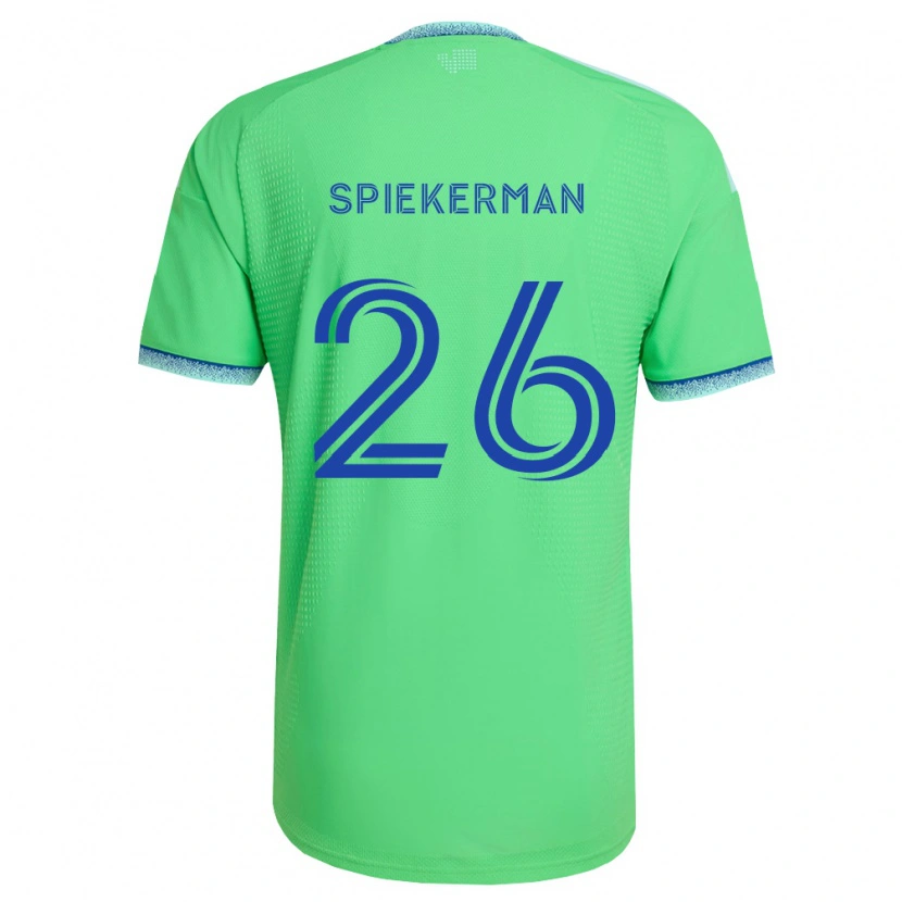 Danxen Män Stephanie Spiekerman #26 Grön Ljusblå Hemmatröja Matchtröjor 2026/27 Tröjor T-Tröja