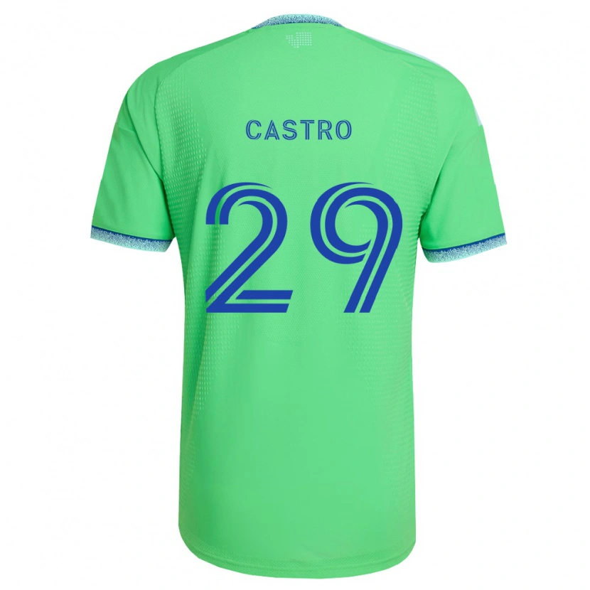 Danxen Män Jacob Castro #29 Grön Ljusblå Hemmatröja Matchtröjor 2026/27 Tröjor T-Tröja
