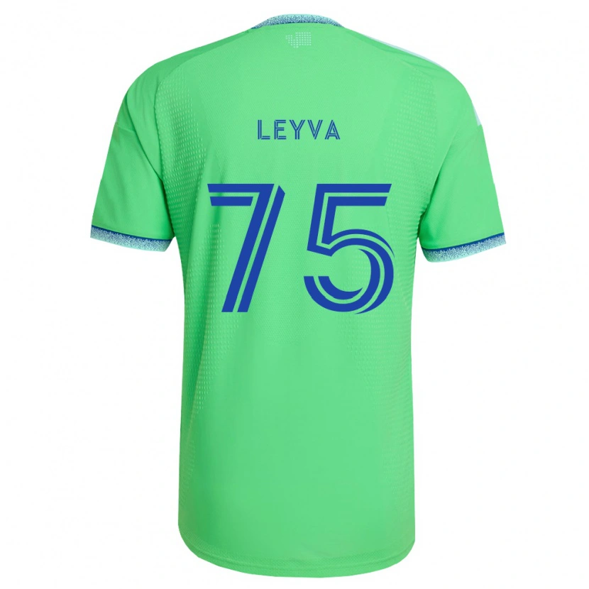 Danxen Män Danny Leyva #75 Grön Ljusblå Hemmatröja Matchtröjor 2026/27 Tröjor T-Tröja